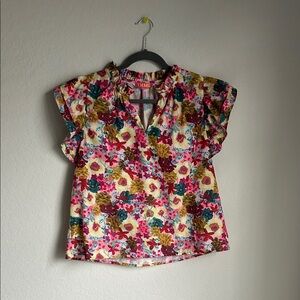 THML Women's Multicolor Floral Blouse